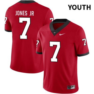 Youth Georgia Bulldogs NCAA #7 Marvin Jones Jr. Nike Stitched Red NIL 2022 Authentic College Football Jersey HZQ7354ZE
